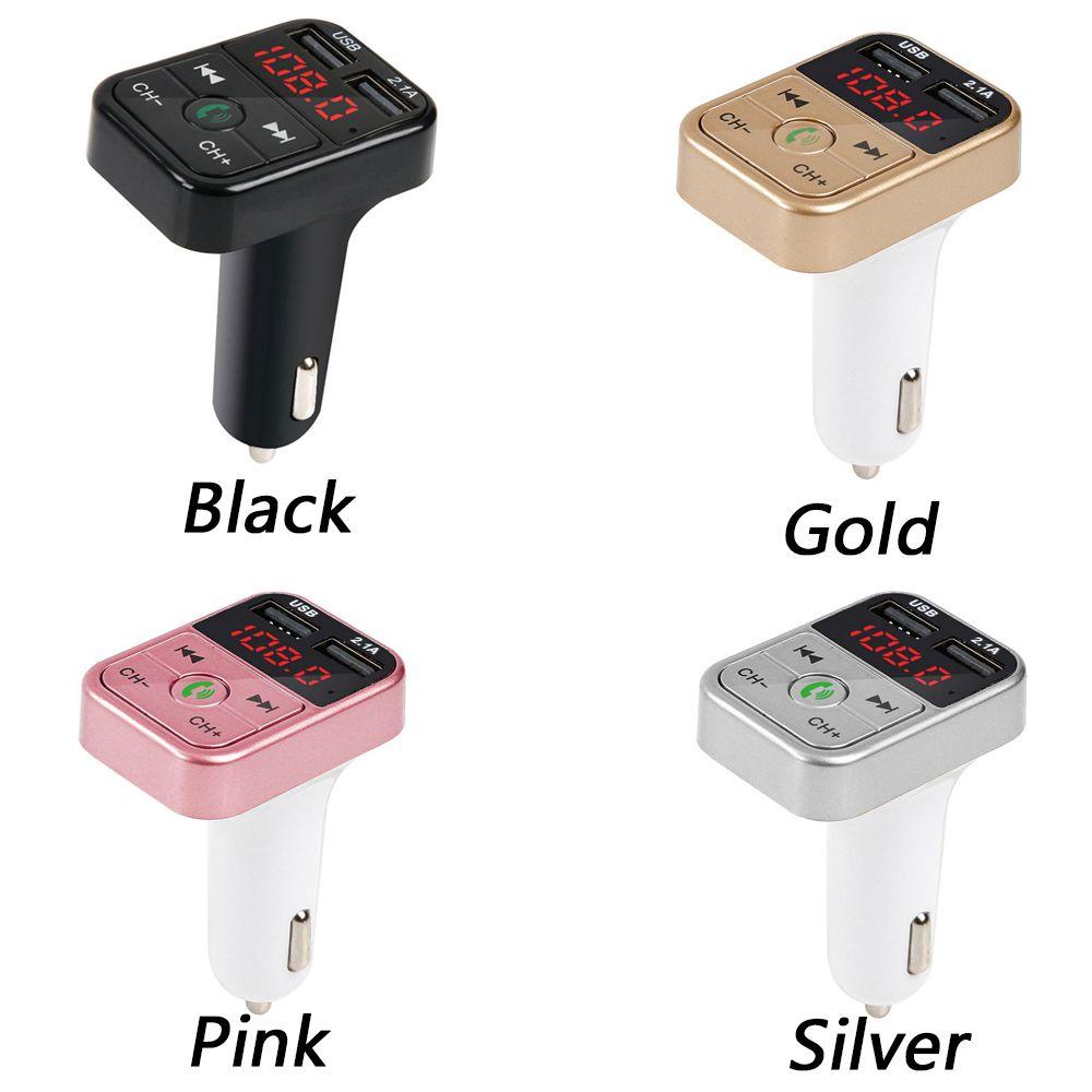 Thiết Bị Truyền Phát Tín Hiệu FM Bluetooth 5.0 Không Dây Có Đèn LED Cho Xe Hơi