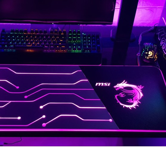 Pad chuột led RGB ReLIFE size 80x30, tấm lót chuột - Pad chuột thế hệ mới, tiện dụng, phụ kiện trang trí cho góc Gaming