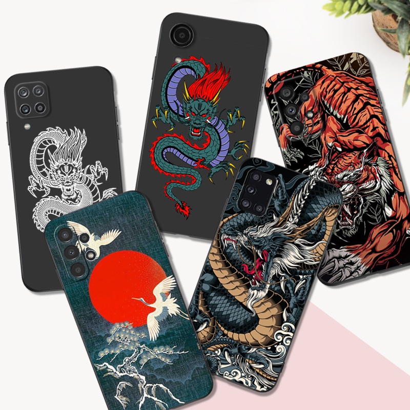 Ốp Điện Thoại tpu Silicon Mềm Hình Rồng Trung Hoa Cho Samsung Galaxy A23 4G LTE A33 A53 A73 4G 5G M62 F62