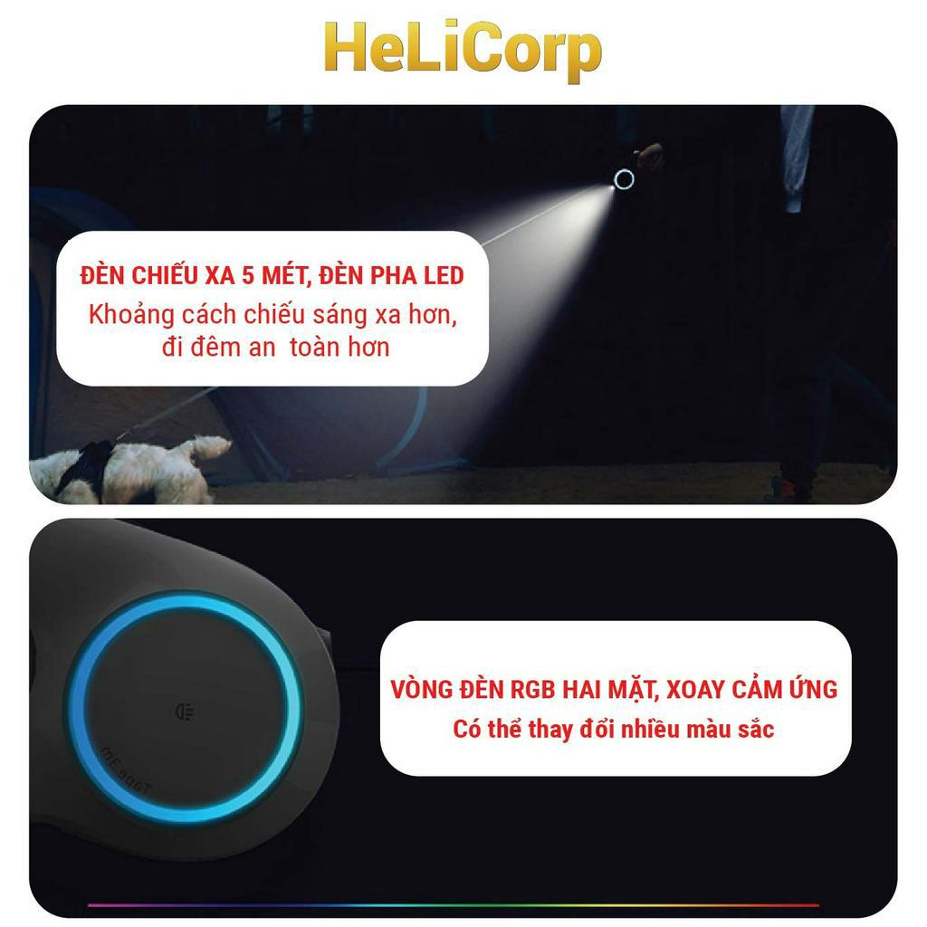Dây Dắt Chó Đi Dạo Petkit Cao Cấp, tự rút gọn và không rối dây - HeLiCorp