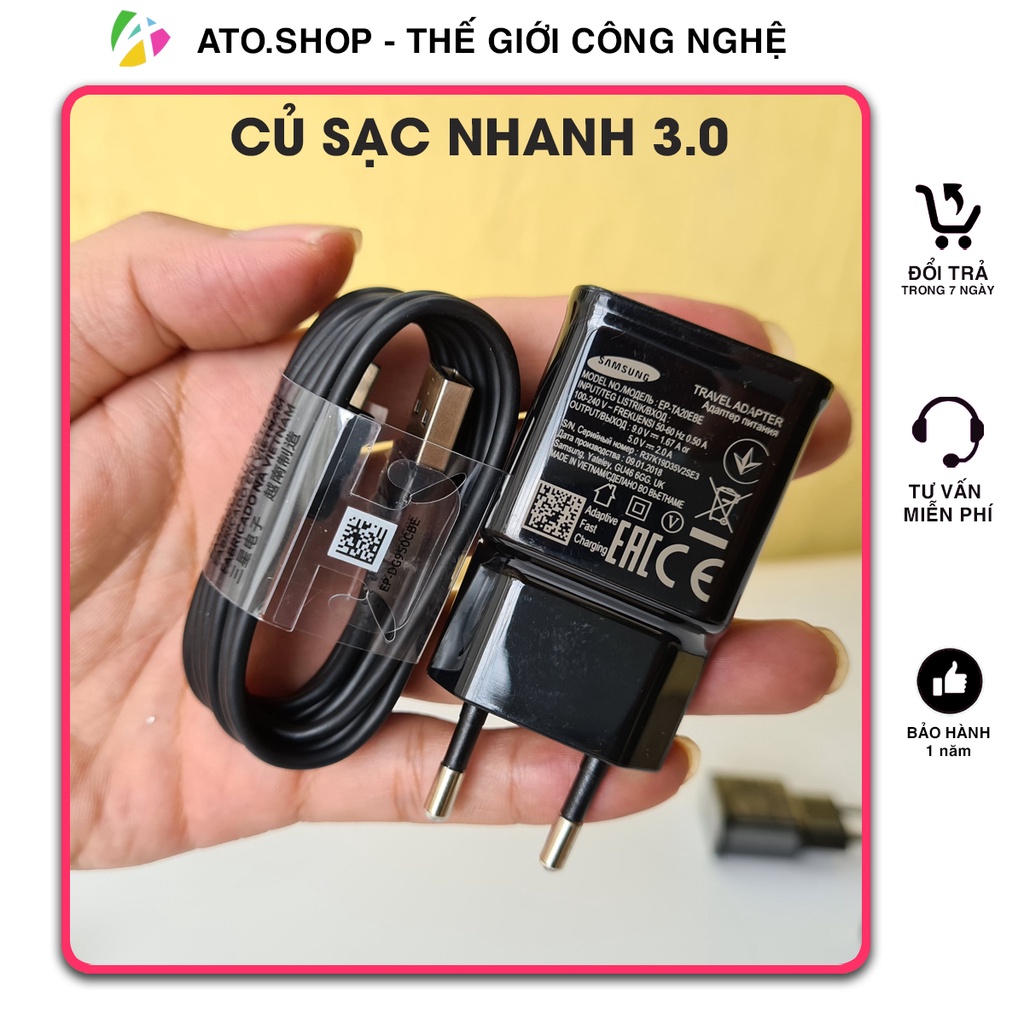 Củ sạc nhanh Samsung S8/S8 Plus/S9/ S9 Plus/ Note 8/ Note 9 chính hãng bóc máy Bảo hành 1 đổi 1