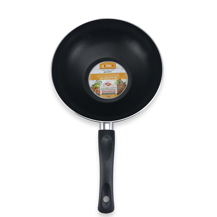 Chảo chống dính GOLDSUN, Chảo nhôm CD DSP-GE428-IH đường kính 28cm phủ sơn chịu nhiệt tốt mã 10202412