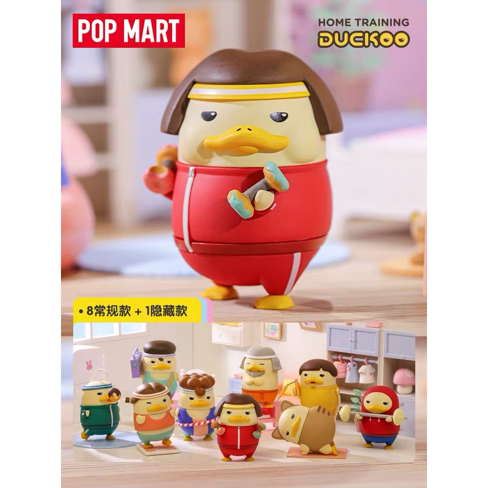 【Genuine】DUCKOO Hộp Trang Trí Nhà Cửa Hình Búp Bê Popmart Dễ Thương (Có Thể Gắn)