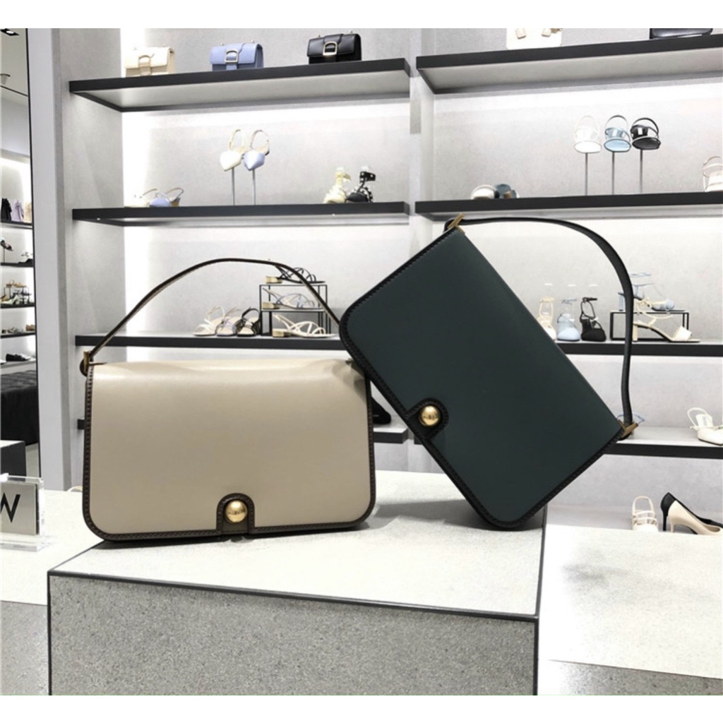 Túi ví CNK Metallic Push-Lock Clutch đeo vai nữ thiết kế sang trọng nhiều ngăn Túi hiệu cao cấp 2021