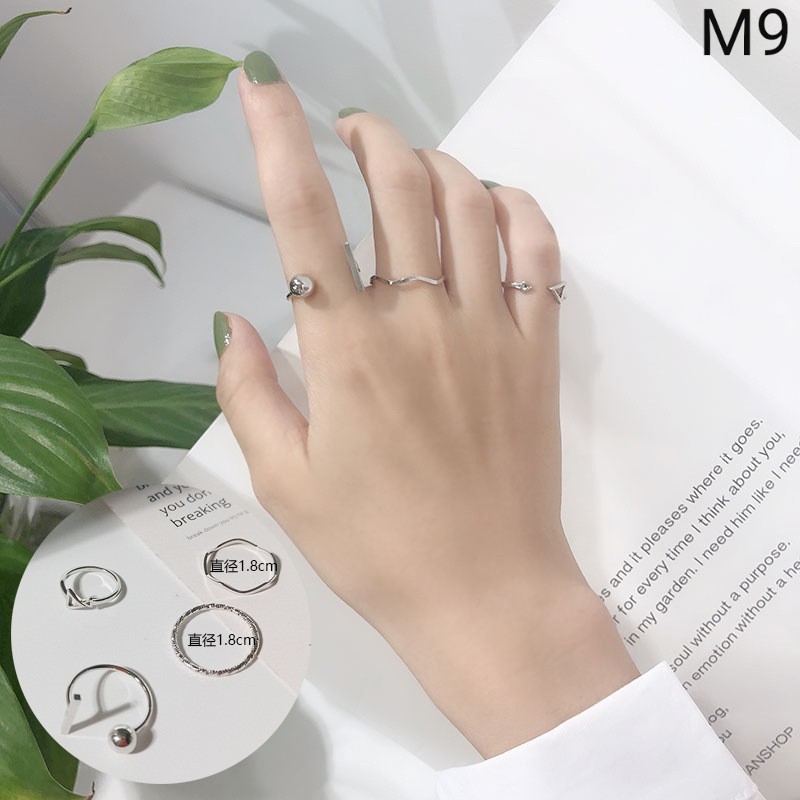 Sỉ 3 Set nhẫn kiểu dáng đa dạng thời trang