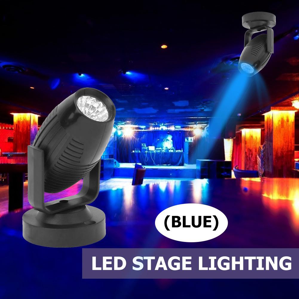 Đèn chiếu sân khấu led rgb 85-265v 360 độ ktv bar dj disco party wedding atmosphere spot beam đèn vỏ đen