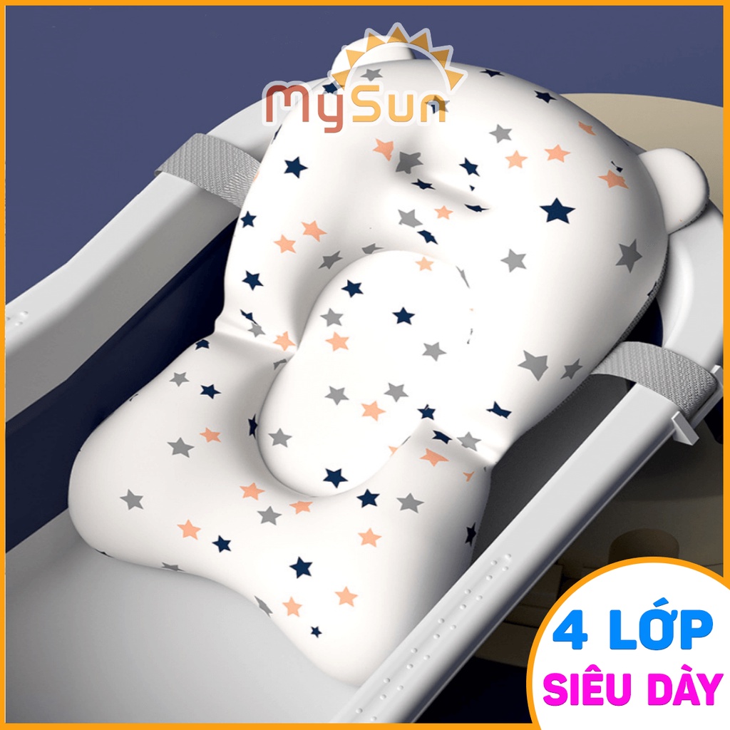 Phao đỡ tắm 4 LỚP cho trẻ em bé sơ sinh cao cấp MySun