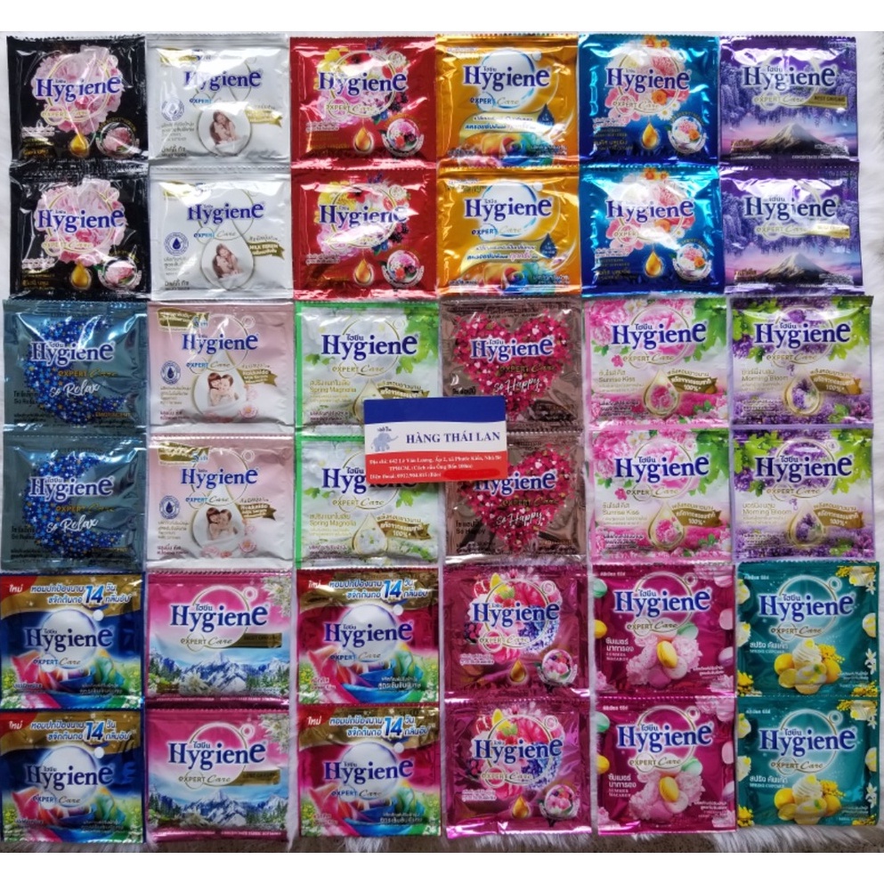 Combo 10 dây xả vải Hygiene gói nhỏ đậm đặc - Dây 12 gói