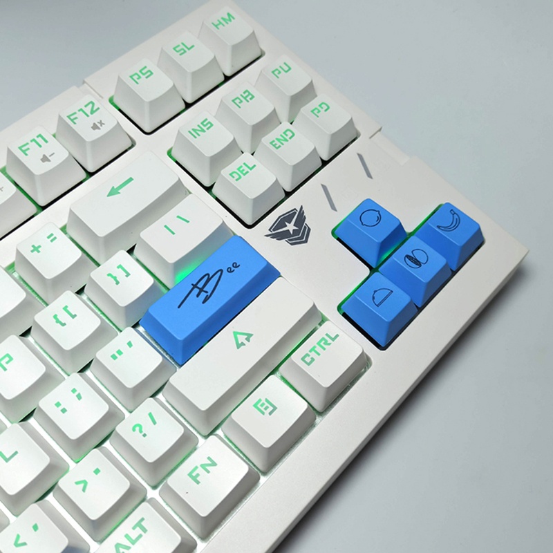 Nắp Đậy Bàn Phím Cơ NERV 7 Nút PBT Nhuộm Màu Mật Ong XDA Cho Cherry Mx 6 25U