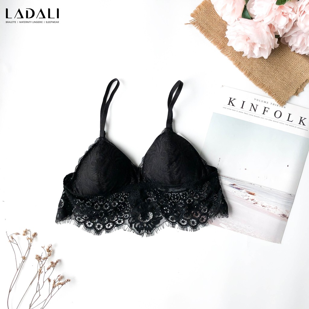 Áo lót bralette croptop ren sexy cho nữ hàng thiết kế Ladali