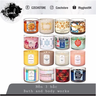 Nến thơm 3 bấc Bath and body works 3 wicks candle