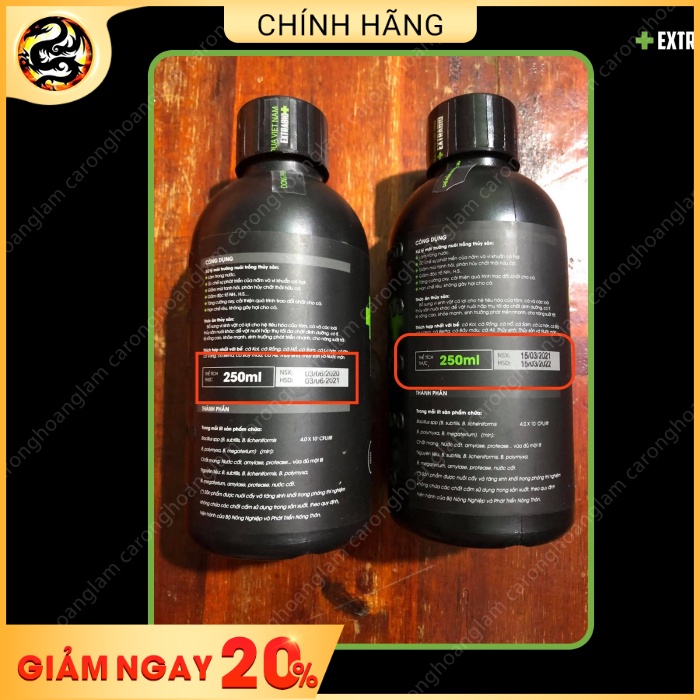 Vi Sinh Nước Extrabio 125ml - 250ml - 500ml giúp trong nước, khử mùi hôi tanh cho bể cá cảnh | Hoàng Lam Arowana