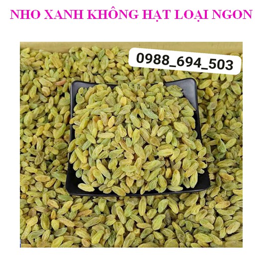 2KG NHO KHÔ XANH NINH THUẬN KHÔNG HẠT SẤY LẠNH VỊ NGỌT THANH