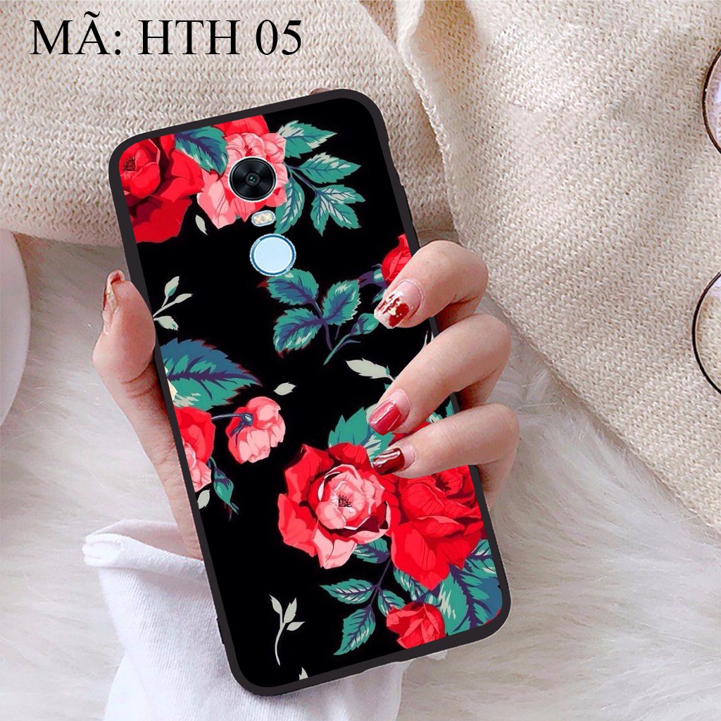 Ốp lưng Xiaomi Redmi 5 Plus viền dẻo TPU BST Hoạ Tiết Hoa
