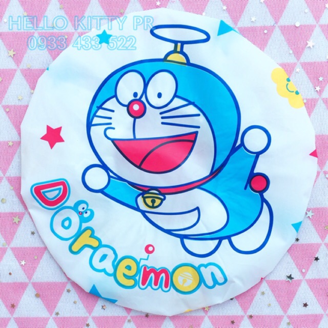 Nón tắm (bọc) trùm tóc Doremon Doraemon