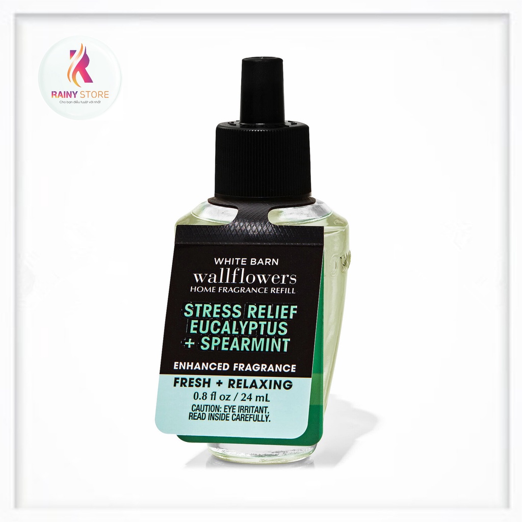 Tinh dầu thơm phòng thư giãn Bath & Body Works Stress Relief Eucalyptus + Spearmint 24ml