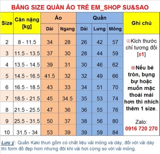 Bộ bé 9-34kg