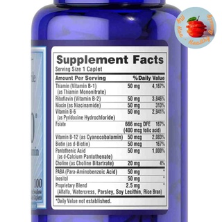 Vitamin B-50® Complex Puritan's Pride (Viên uống chức năng bổ sung vitamin B tổng hợp của Puritan's Pride)