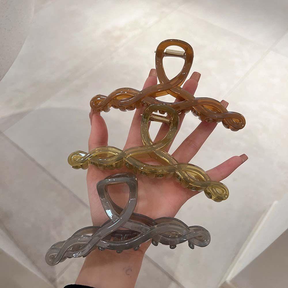 Kẹp Tóc Nhựa Màu Sắc Kẹo Ngọt Thiết Kế Hình Học Thời Trang Cho Nữ