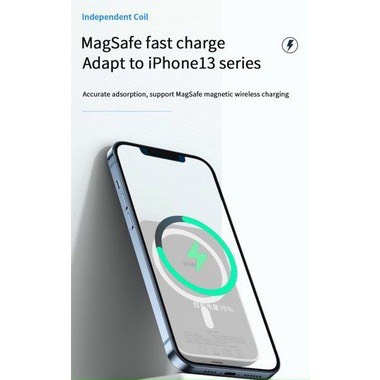 Sạc dự phòng kiêm sạc ko dây cho điện thoại Chính hãng WIWU Snap Cube 5.000 - 10.000 mAh Siêu nhỏ gọn