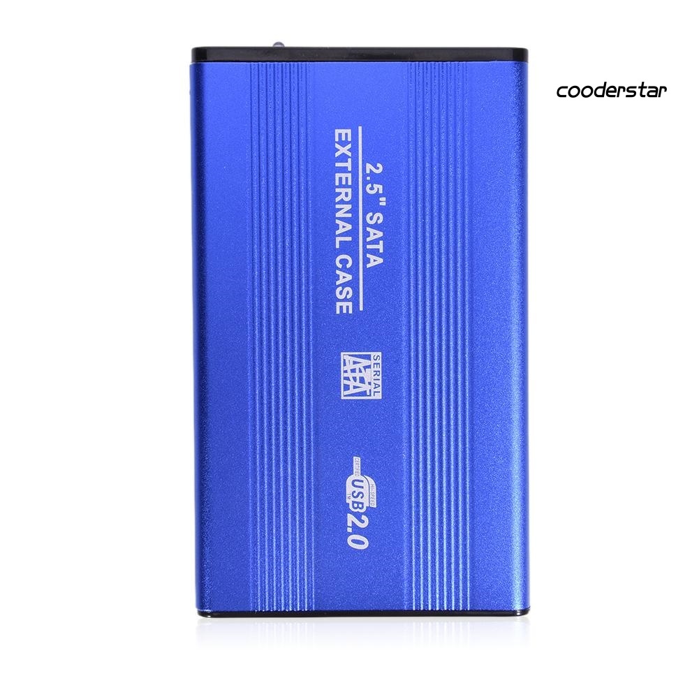 COOD-st External USB 2.0 2.5inch SATA SSD HDD Enclosure Mobile Hard Disk Drive Case Box