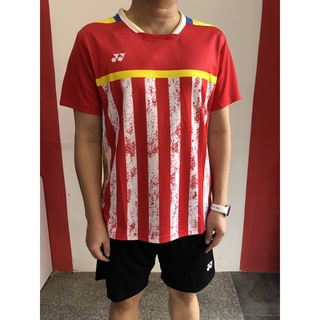 Áo cầu lông nam Yonex 1121 ( vàng - đỏ )