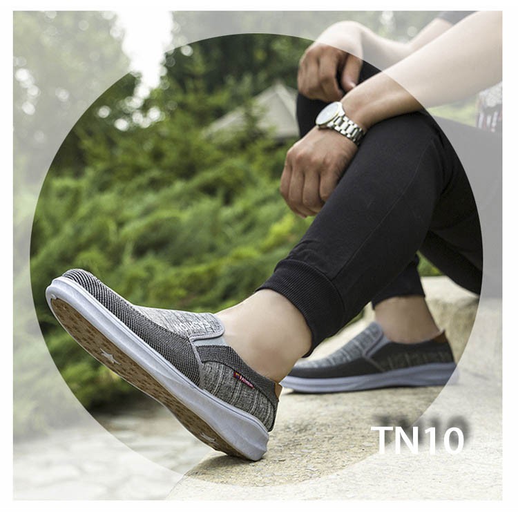 [ Cực Hot ] Giày Sneaker Thể Thao Đế Êm Chất Vải Jeans TN10 - Xám | BigBuy360 - bigbuy360.vn