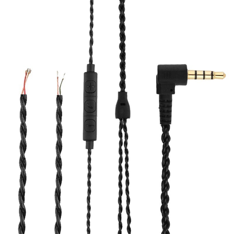 Dây Cáp Bằng Đồng 3.5mm Kèm Mic Mmcx / 2pin / Ie80 / Im / A2Dc