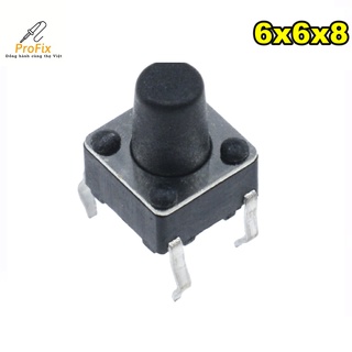 Nút nhấn 6x6x8mm túi 10c.
