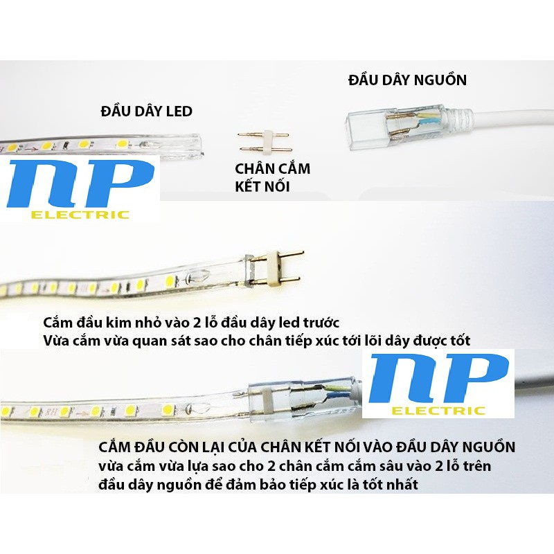 [LOẠI TỐT KÍN NƯỚC] NGUỒN 220V LED DÂY 5050