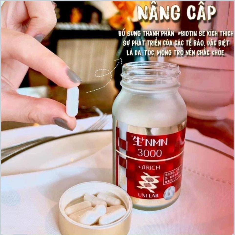 Viên Uống Trẻ Hóa NMN 3000 BRich Viên Uống Bổ Sung Collagen Chống Lão Hóa Nhật Bản Lọ 60 Viên