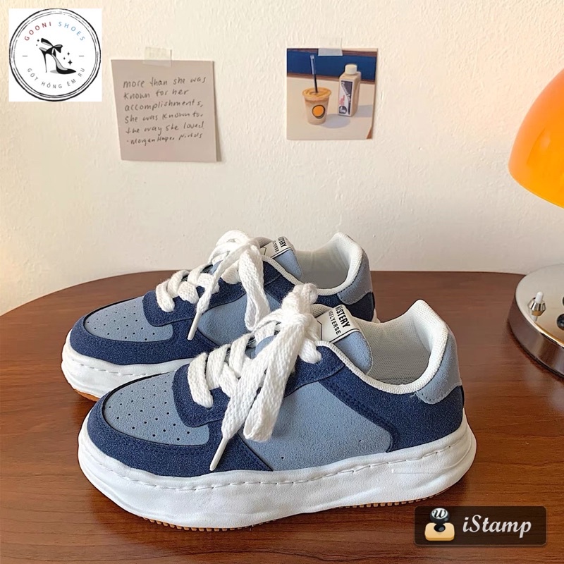 Giày sneaker ulzzang Hàn Quốc, Unisex, bigsize, giày thể thao Mistery hottrend 2022