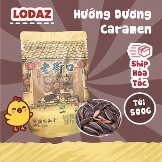 Hướng dương tẩm vị Lao Jie Kou hướng dương vị caramel gói 500g