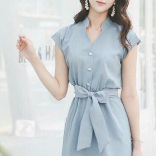 Đầm Sơ Mi Blue TayCon ( kèm hình thật)