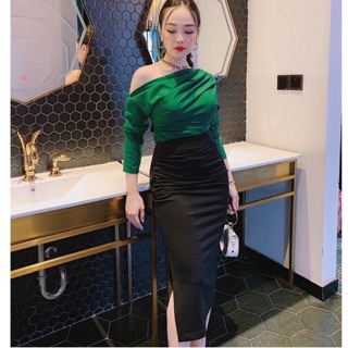 Áo thun lệch vai