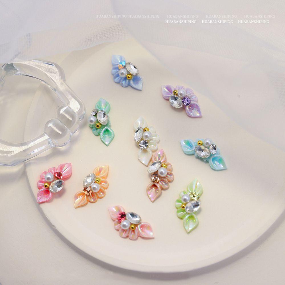 Phụ Kiện Trang Trí Móng Nghệ Thuật Hình Hoa 3D Phong Cách Hàn Quốc Dành Cho Nữ