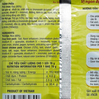 Cháo gà 70g Vifon (50 gói)