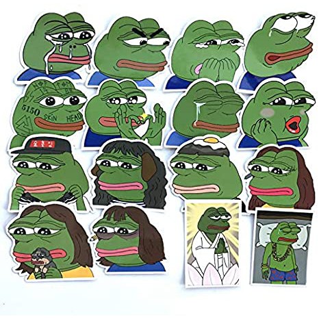 Sticker / Hình dán Ếch Xanh PEPE Graffiti