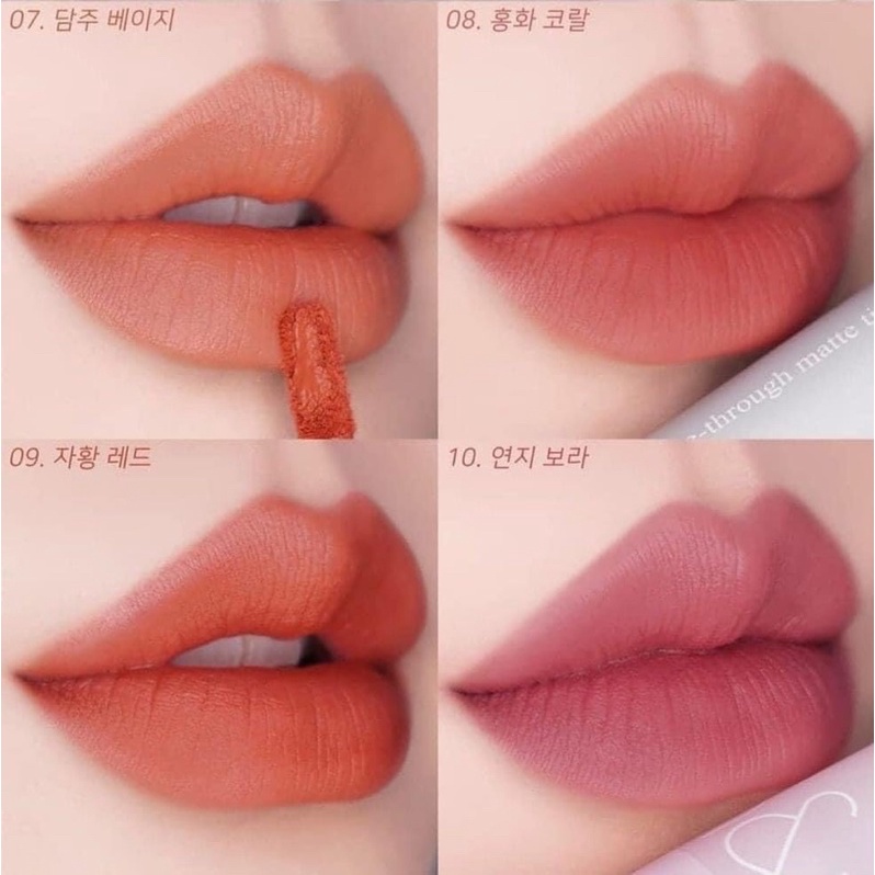 [Hanbok Project] Son Kem Lì, Siêu Mịn Mượt Môi Romand See-Through Matte Tint | BigBuy360 - bigbuy360.vn