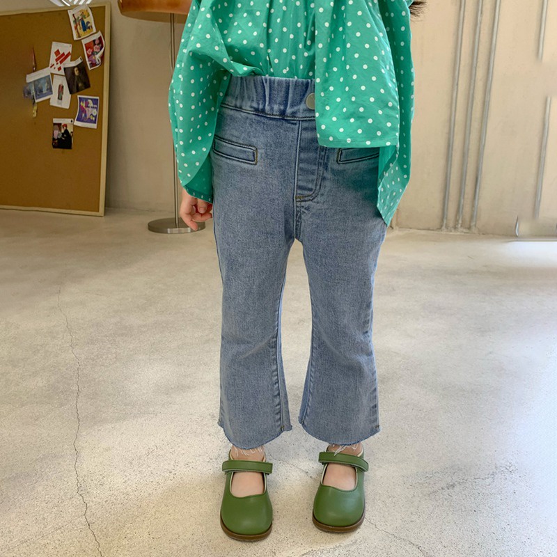 Quần Jean Co Giãn Màu Sắc Xinh Xắn Dễ Phối Đồ Cho Bé Gái Se7En