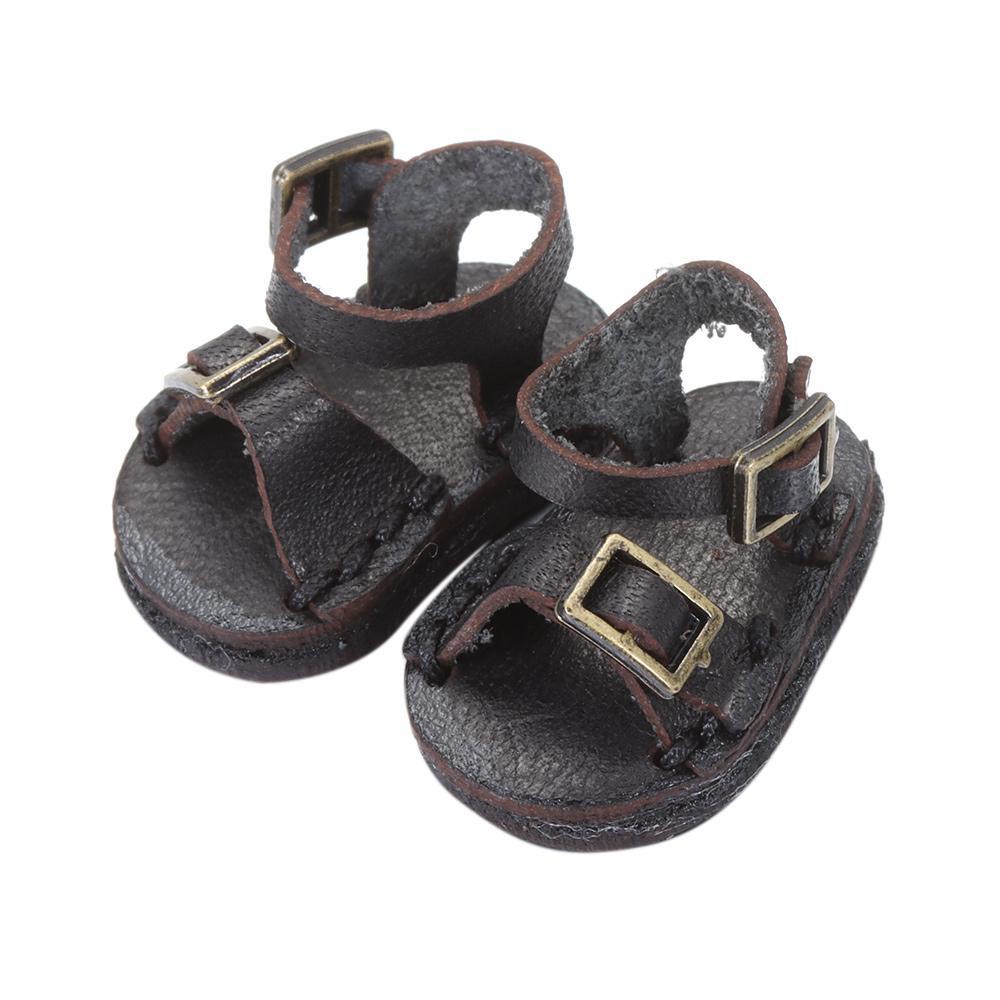 Giày Boot Da Bò Cho Búp Bê 1 / 12BJD 1 / 11 OB11