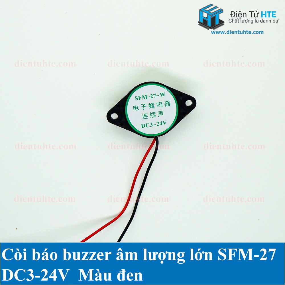 Còi Buzzer liên tục SFM-27 3-24V [HTE Quy Nhơn CN2]