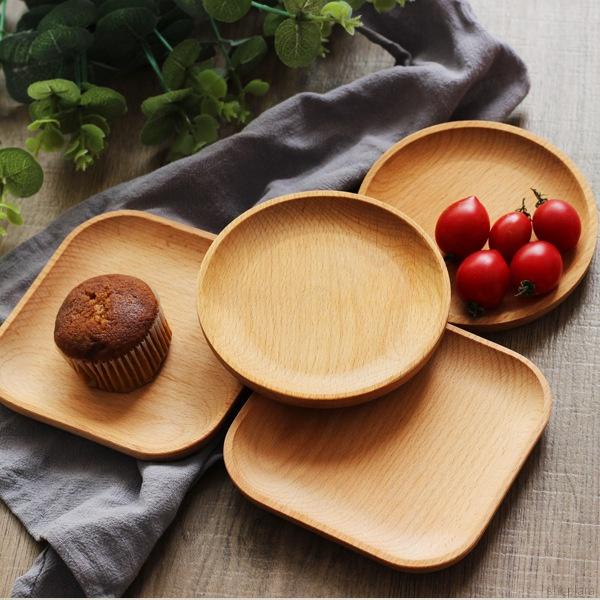 Dĩa Gỗ Sồi/Beech Đựng Thức Ăn, Trái Cây, Bánh Kẹo Hoặc Decor