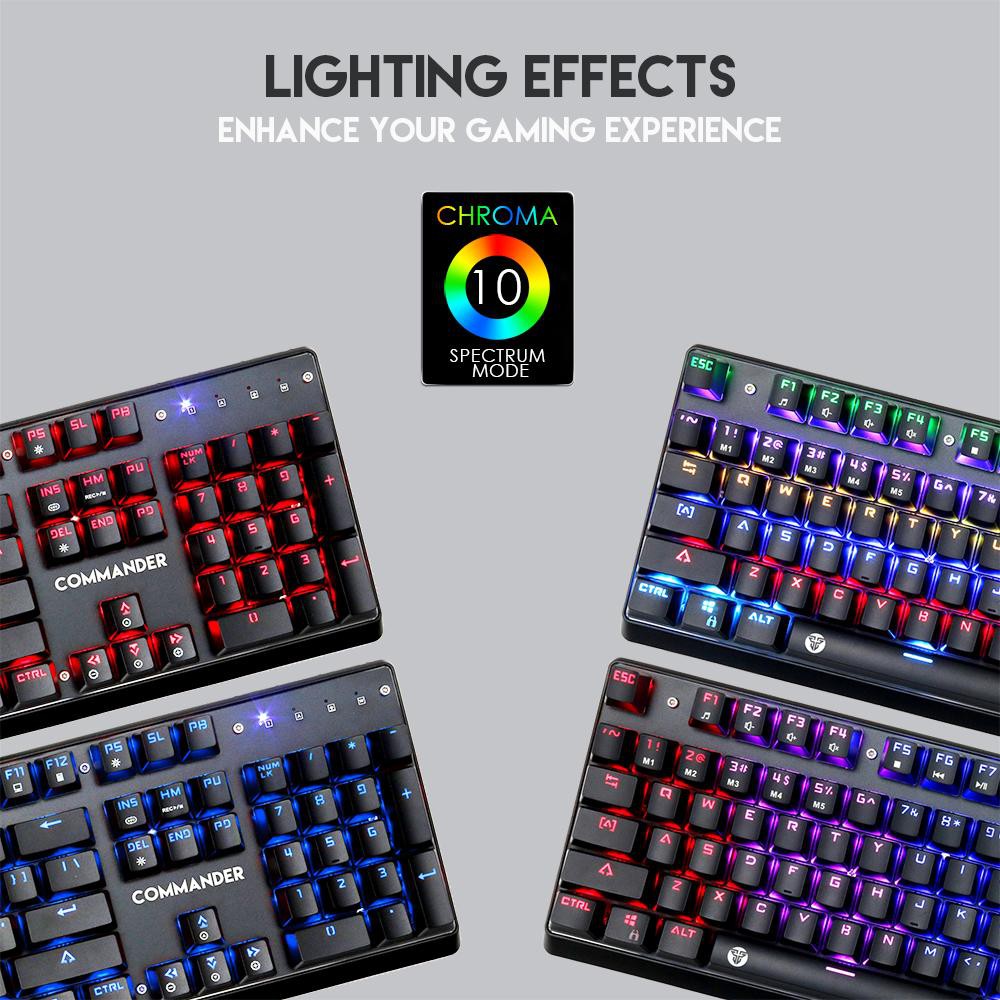 Combo bàn phím cơ + chuột chơi game, Led RGB, Blue Switch Fantech MVP 862