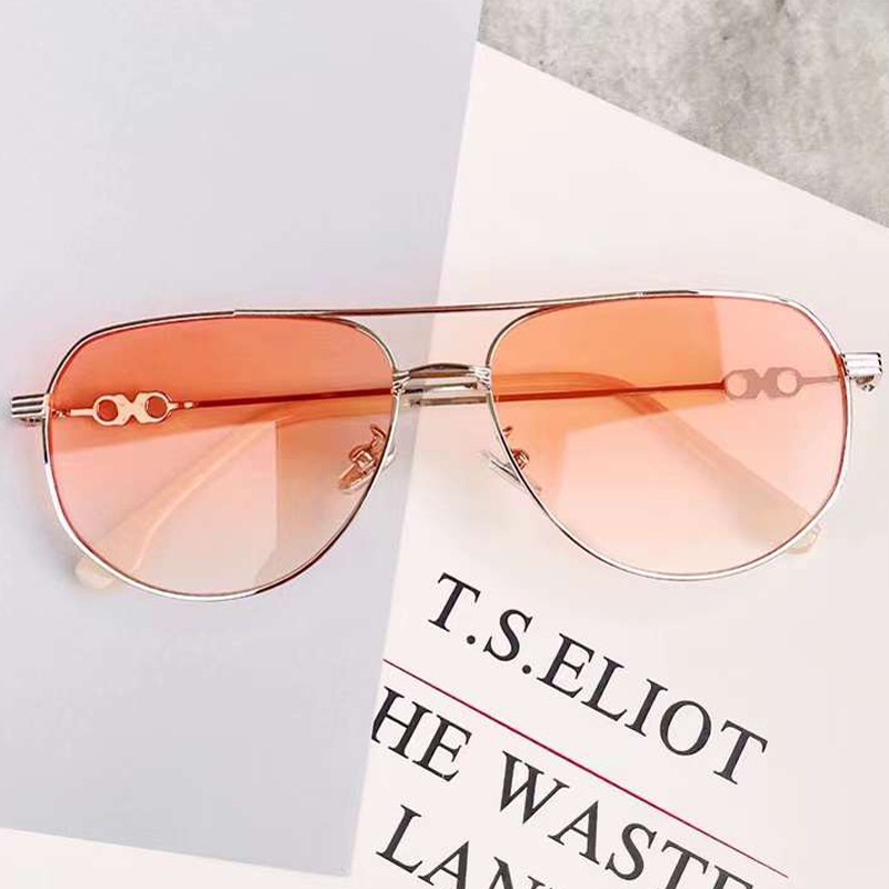 Kính Mát Phân Cực Chống Tia UV Gọng Kim Loại Phong Cách Retro Thời Trang