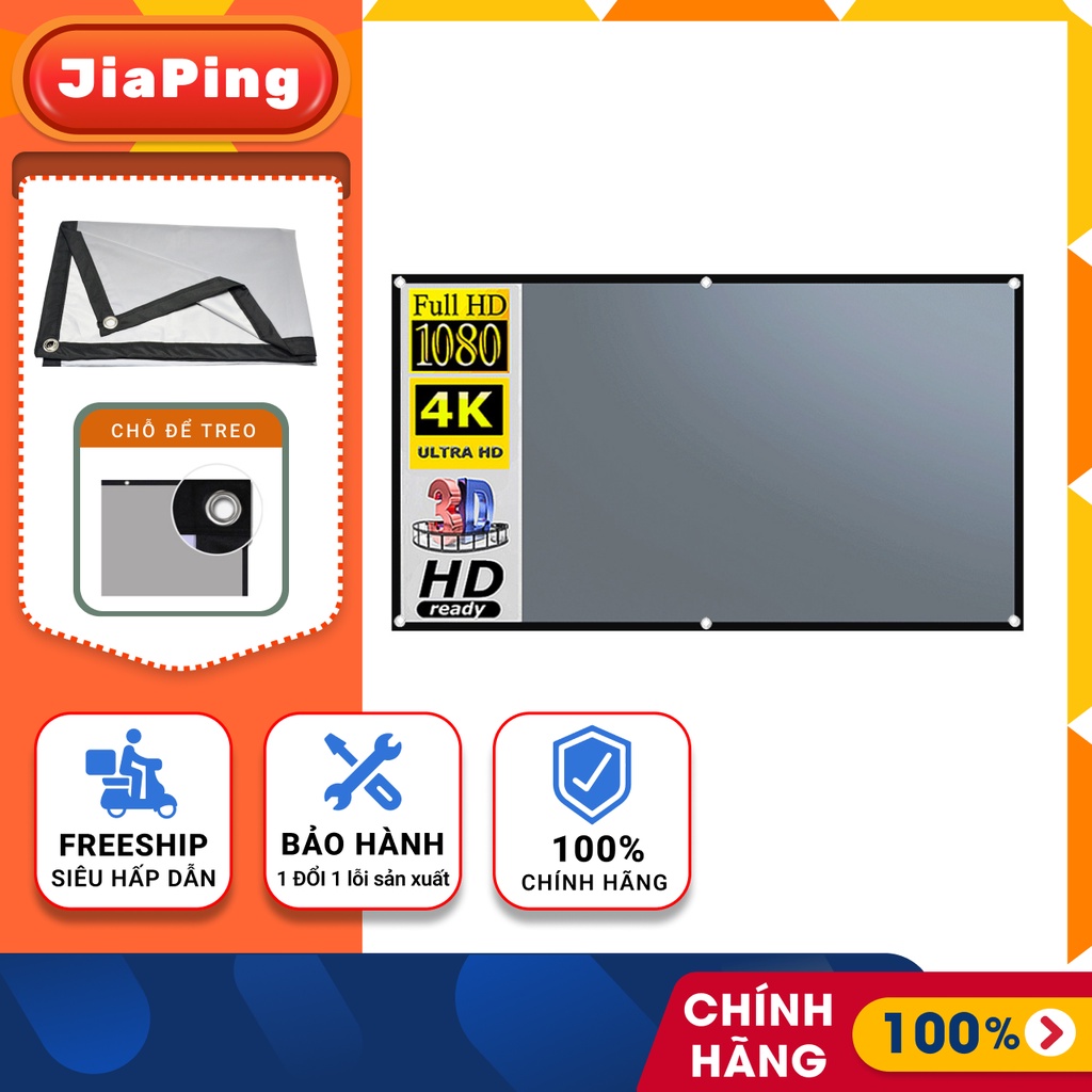 Màn Chiếu Phản Quang Dán Tường 84 Inch, Sử Dụng Được Ngoài Trời - JiaPing Shop