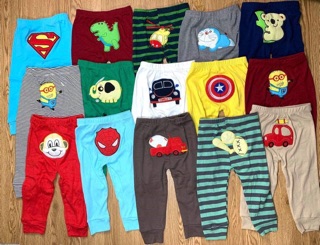 Quần dài mông thú cotton cho bé trai / bé gái