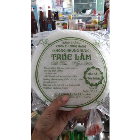 Bánh tráng cuốn rau sống, cuốn bún, làm bánh tráng trộn.. gói 500gr