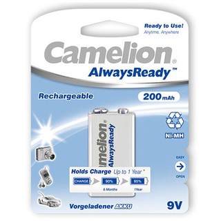 Pin sạc 9V Camelion 200 mAh vỉ 1 viên