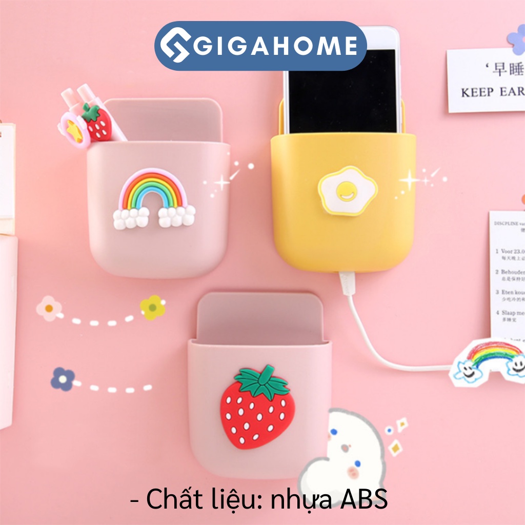 Giá Treo Tường Để Bút, Điện Thoại, Remote Có Đục Lỗ Tiện Lợi GIGAHOME Decor Nhà 10017